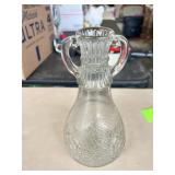 Vintage Crackle Glass Bottle