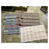 Four Woven Throw Rugs