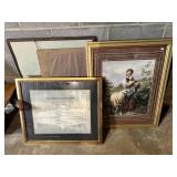 Framed Advertising and Print