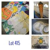 Assorted Seasonal Flags, Raincoats, Ponchos & More