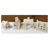 Collection of Ready to Paint Ceramic Houses