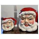 Vintage Santa Candy Jar and Cup