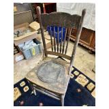 Antique chair with Leather Seat