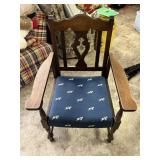 Vintage Occasional Chair w/Padding (Wide)