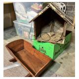 Handmade Wooden Cradle and Manger