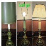Three Vintage Lamps