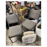 Pair of office chairs and cushions