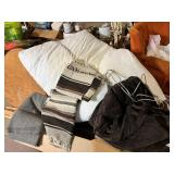 Down Comforter, Throws and Heating Blanket