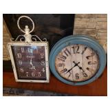 2 Metal Clocks