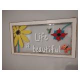 Hand Painted Antique Window Art