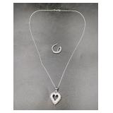 Sterling Silver Diamond Jewelry - Read Details