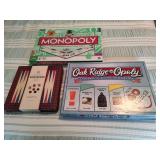 Monopoly and Backgammon Games