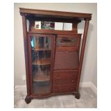 Antique Side by Side Secretary Curio