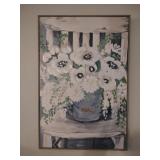 Floral Print on Canvas