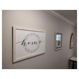 2 Pieces of Artwork, 1 Mirror