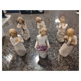 6 Willow Tree Figurines