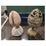 2 Decorative Egg Music Boxes