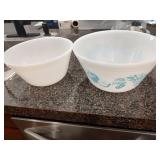 2 Federal Glass Mixing Bowls
