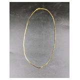 14K Gold 17" Herringbone Necklace