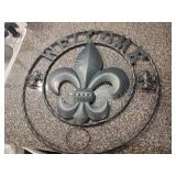 Metal Fleur de Lis Wall Art