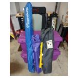 2 Folding Chairs and Beach Umbrella