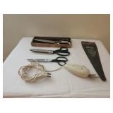 Vintage Scissors w Electric Cutting Tool
