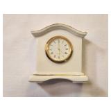 Cream & Gold Colored Quartz Clock