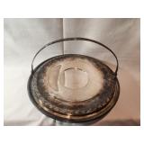 Vintage Silver Plated Cake Plate and Vintage Foote