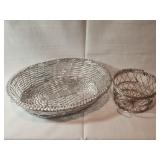 Silver Metal Baskets