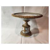 10" x 8" French Hand Painted Sevres Compote