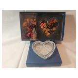 Wedgwood Crystal Heart Shapped Candy Dish