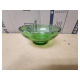 Green Glass Bowl