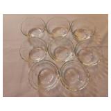 Set of 8 Glass Pyrex Ramekins