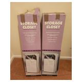 2  Portable Storage Closets (in boxes)