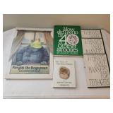 Book Assortment and Cassette Tapes