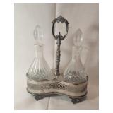 Silver Plated Vinegar and Oil Set