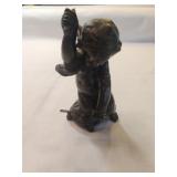 Bronze Blacksmith Cherub 6"h