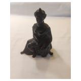 Bronze "Sitting Lady"  6"h