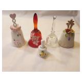 5- Assorted Bells Crystal, Porcelain, China