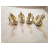 Lenox Cream & Gold Swan Bowls   Set of 4