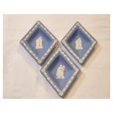 Wedgwood Blue Trinket Dishes Set of 3