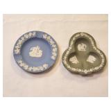 Wedgwood Green & Blue Ash tray Set of 2