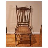 Press Backed Cane Bottom Chair