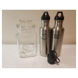 Cookie Jar w 2 Thermos Bottles