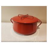 Red Enamel Round Dutch Oven by Dansk