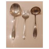 Silverplate Spoon, Fork, Ladle