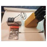 Butcher Block Knife Set, Cutting Board, Chief