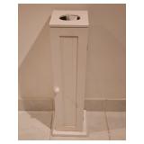 Wooden White Toilet Paper & Facial Tissue  Holder
