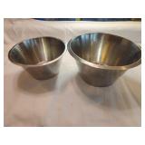 Lot of 2 Hackman Finland 18/8  Stainless Buckets