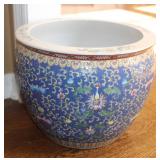 Large Asian Porcelain Cachepot Planter Vase